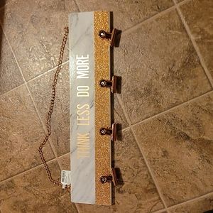 Think Less Do More Wall Sign